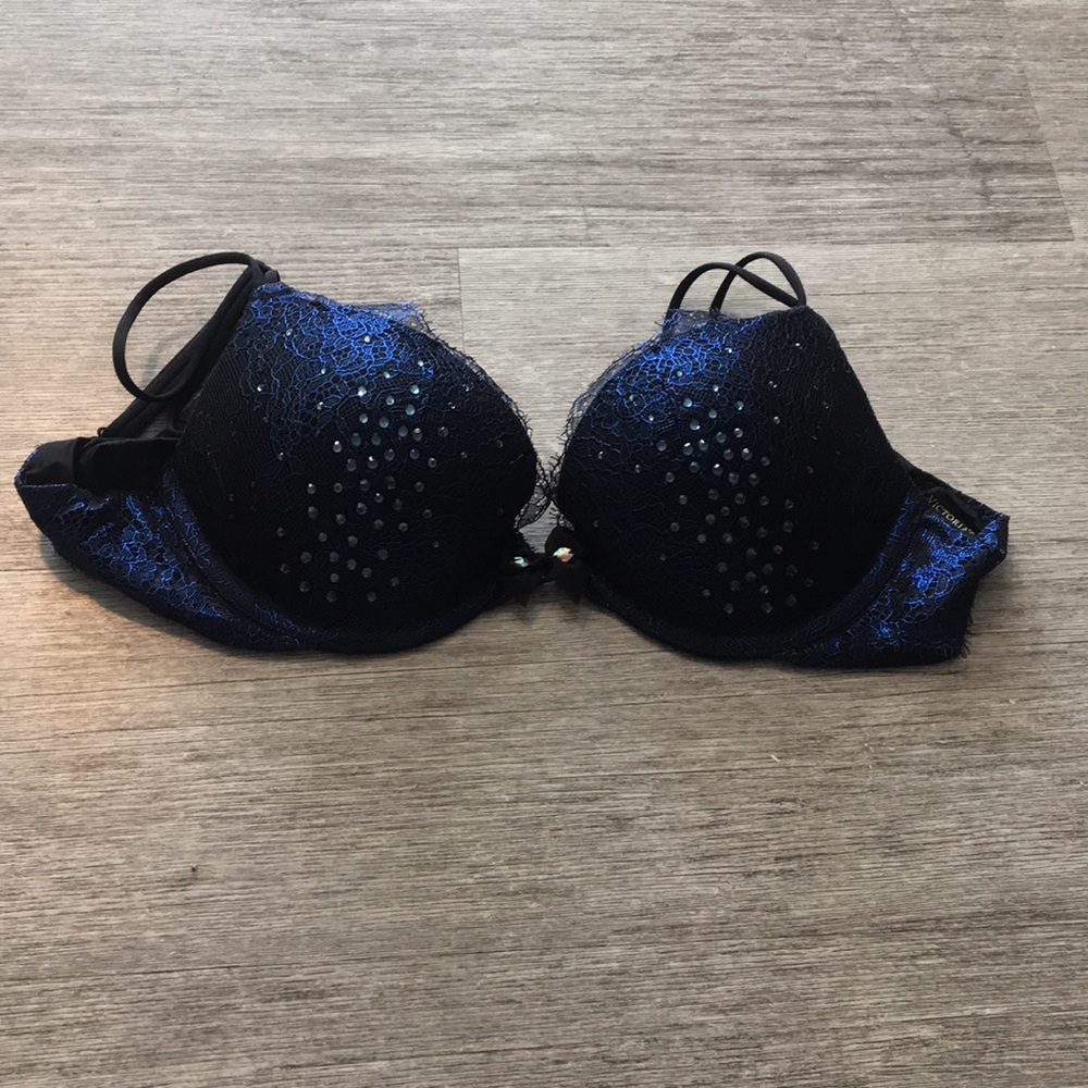 Blue lace with sparkles Victoria’s Secret Bra